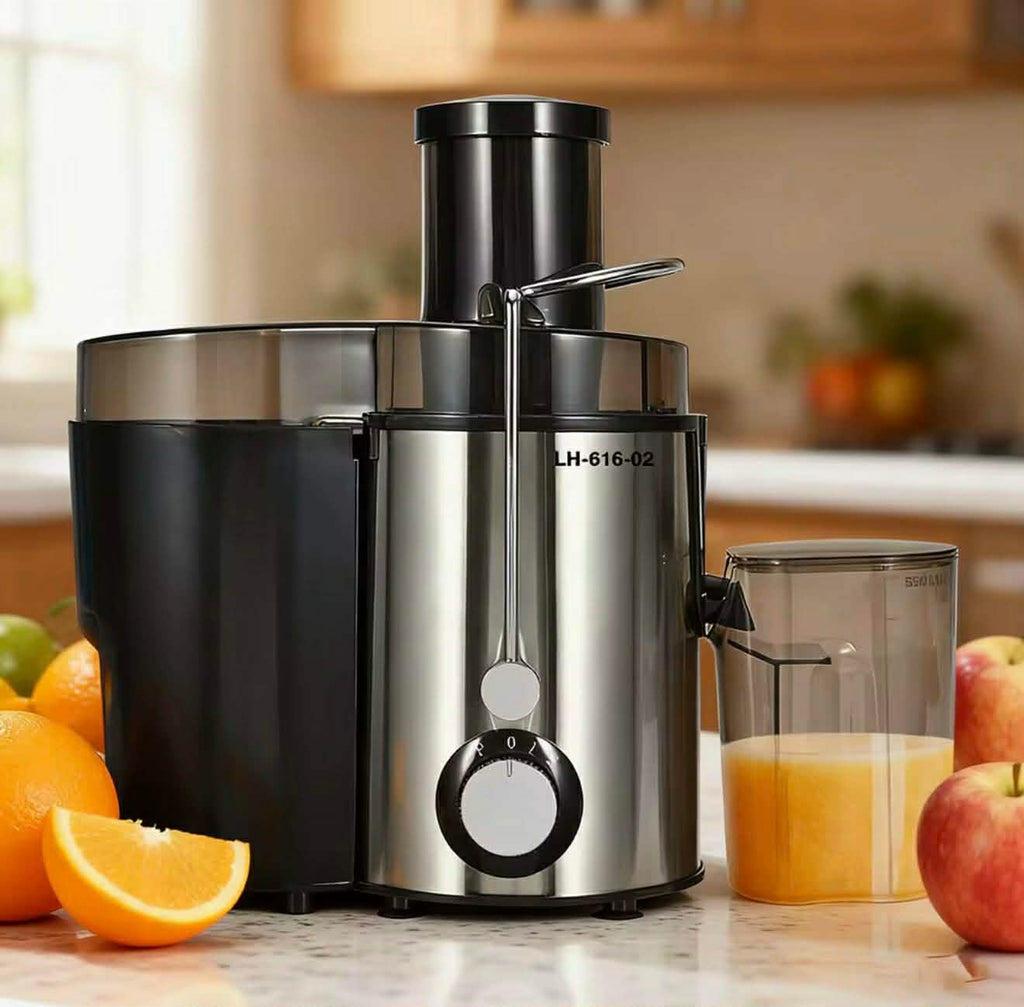 Extracteur de Jus Inox – عصير طبيعي في دقائق 🍊