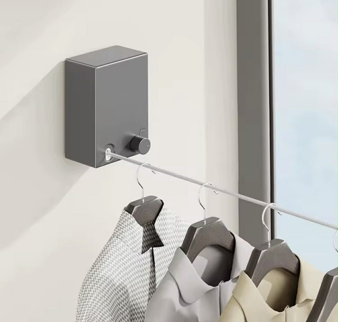 Corde à Linge Rétractable 4.2m